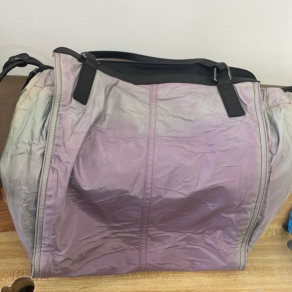 Burberry Iridescent Leather Trim Tote Bag - Picture 9 of 14